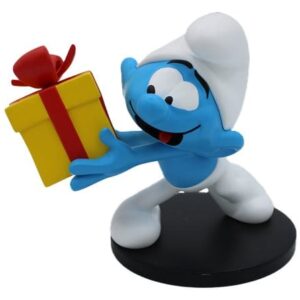 The Smurfs Statue Jokey Smurf with Gift 10 cm
