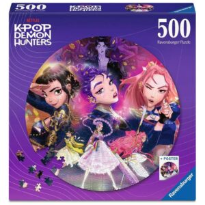 Круглая пазл-картинка «KPop Demon Hunters» для поклонников! (500 деталей)