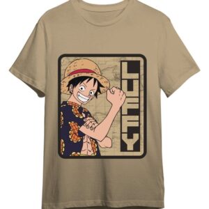 One Piece T-Shirt Monkey D. Luffy Sand Size XL