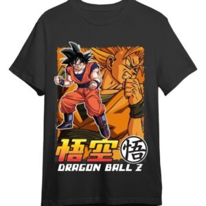 Dragon Ball Z T-Shirt Goku & Super Saiyan Black Size S