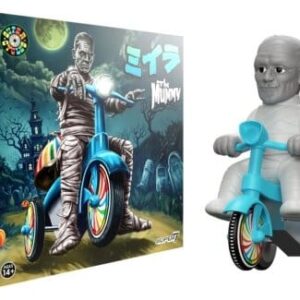 Universal Monsters Super Cycles Vehicle The Mummy (Light Grey w/ Blue Trike)