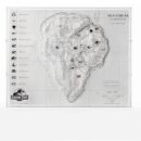 Jurassic Park Topographic Map Isla Nublar