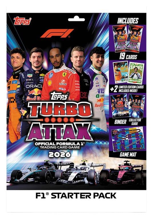 Formula 1 Turbo Attax 2026 kogumiskaartide algkomplekt