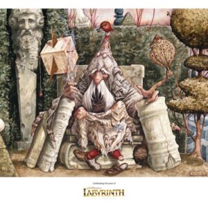 Labyrinth (1986) Printed Art Wiseman of the Labyrinth Limited Edition 30 x 42 cm