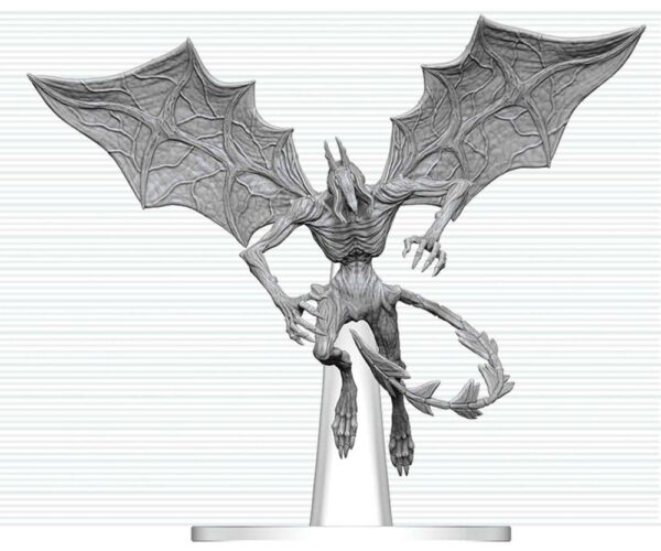 Dungeons & Dragons Nolzuri imelised miniatuurid – värvimata Nightgaunt-miniatuur, 8 cm