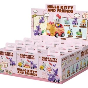 Автомобили Sanrio Zoom Hero с фигурками из серии «Хелло Китти и друзья», 1-я серия, в закрытых коробках (12 шт.)