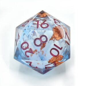 CritStones Жидкое ядро для кубика D20 «Серафическая греза», 3 см