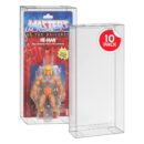 PET-kaitsed (10-pakk) „Masters of the Universe Origins Power Posing“ (kaardil) karbifiguuridele