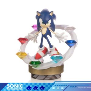 Статуэтка Соника-Ежа из серии «Sonic Frontiers», изготовленная из смолы, высотой 42 см