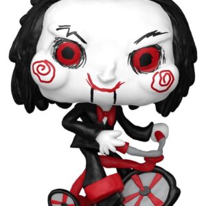 Виниловая фигурка Saw POP! Movies Doodles — Билли на велосипеде, 9 см