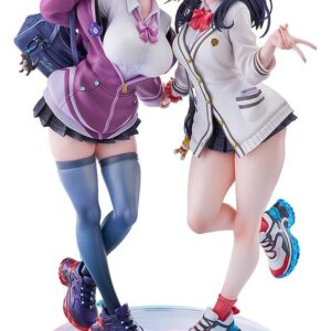 SSSS.GridmanPVC Statues 1/7 2-Pack Rikka Takarada & Akane Shinjo feat. toridamono 22 cm
