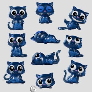 Мини-фигурки «Cat Scans» (1-й сезон), 6 см, в закрытых коробках (9 шт.)