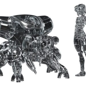 Ghost in the Shell PLAMAX minimum factory Plastic Model Kit Motoko Kusanagi with Fuchikoma: Thermoptic Camouflage Ver. 8 cm
