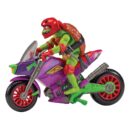 „Teenage Mutant Ninja Turtles“ tegelaskuju koos sõidukiga: Raphael ja Purple Dragon, 12 cm