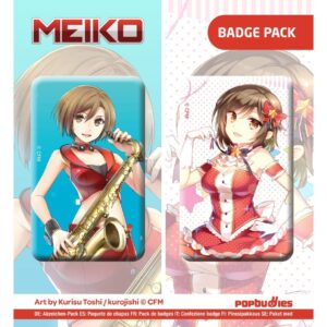 Vocaloid Button 2-Pack Meiko (Art by Kurisu Toshi / kurojishi)