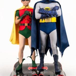 Статуэтка-диорама DC Comics в масштабе 1:4 «Бэтмен и Робин» 1966 года, 52 см