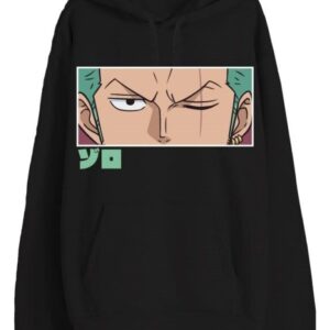 One Piece Sweater Roronoa Zoro Eyes Black Size XL