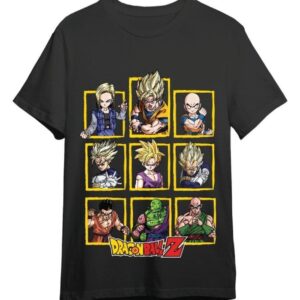 Dragon Ball Z T-Shirt Characters Black Size M