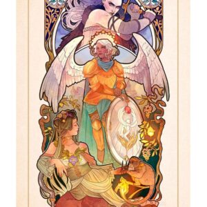 Critical Role Art Print Ashley Johnson: 10th Anniversary Art Nouveau Illustrations 46 x 28 cm – unframed