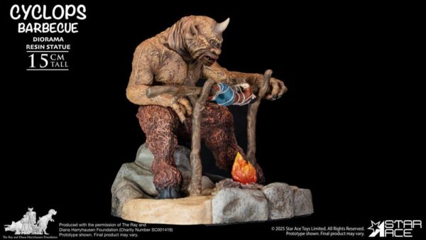 Ray Harryhauseni dioraam „Küklopide grillipidu“ (mõõtkava 1:8), 17 cm