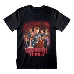 Stranger Things T-Shirt Group of all Characters Size S