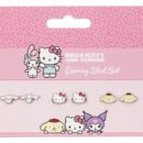 Sanrio Stud Earring Set Hello Kitty, Cinnamon Roll and Pompompurin