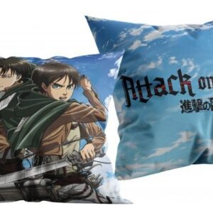 Attack on Titan Pillow Blau 40×40 cm