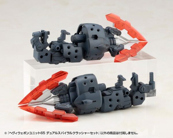 Kotobukiya M.S.G. mudelikomplekti lisatarvikute komplekt „Heavy Weapon Unit 65“ kahe spiraaliga purustuskomplekt