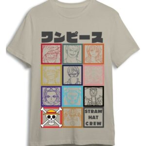 One Piece T-särk „Straw Hat Crew Sand“, suurus M