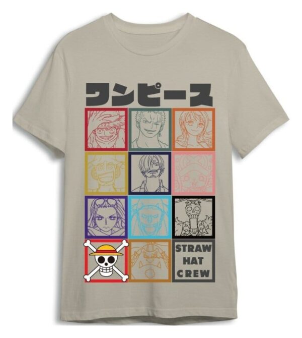 One Piece T-särk „Straw Hat Crew Sand“, suurus M